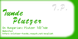 tunde plutzer business card
